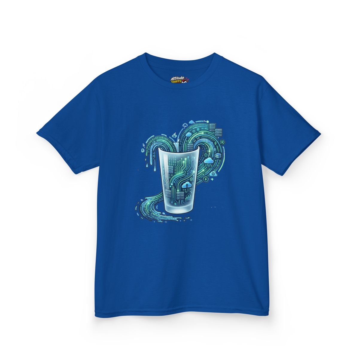 Color: Royal | Glass of Data Kids Tee