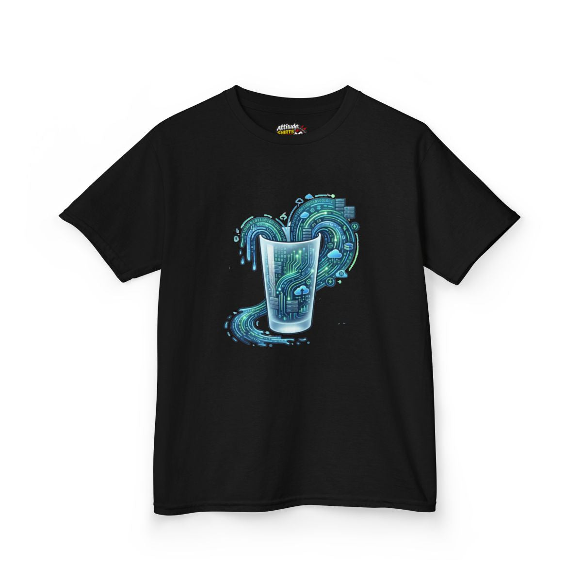 Color: Black | Glass of Data Kids Tee