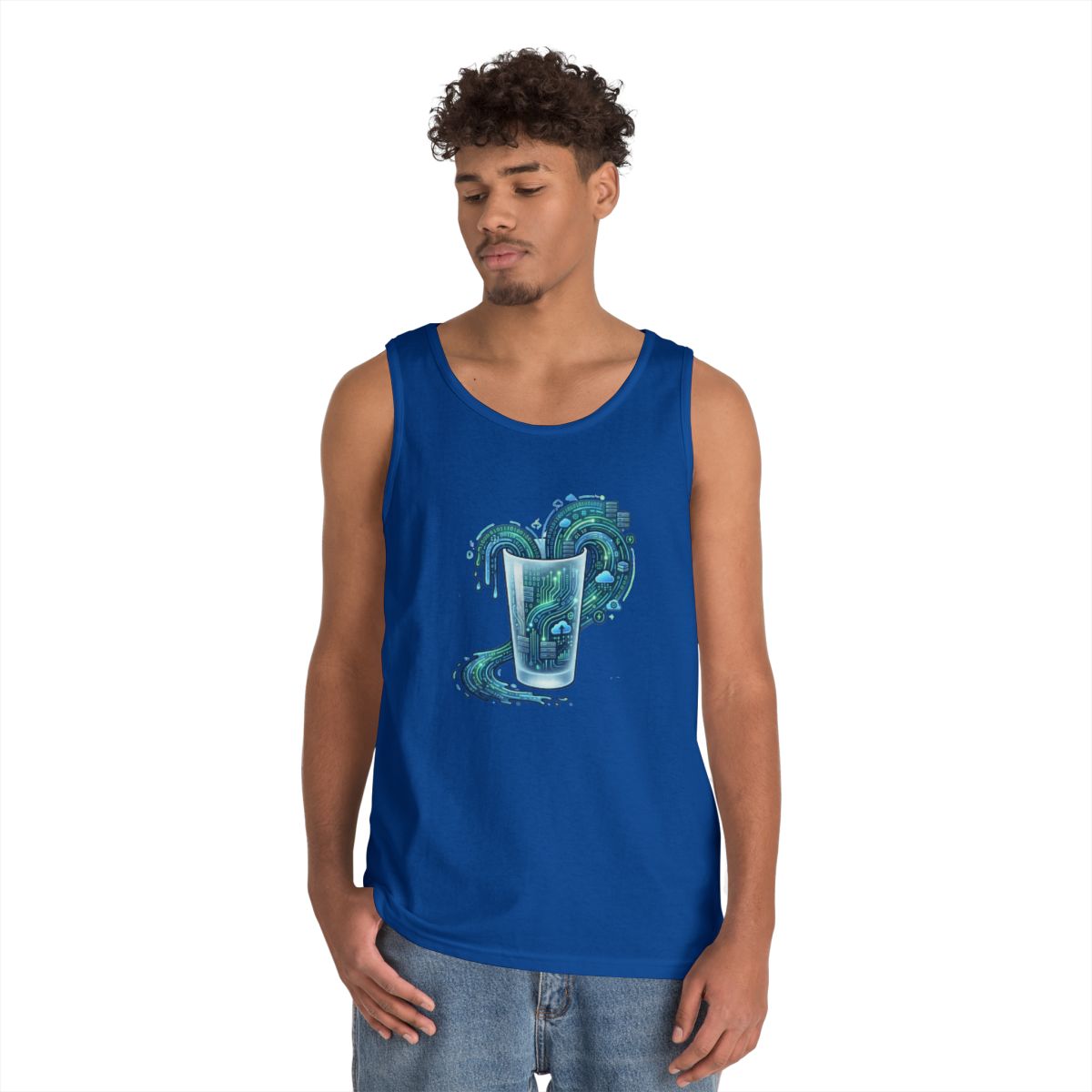 Color: Royal | Glass of Data Tank Top