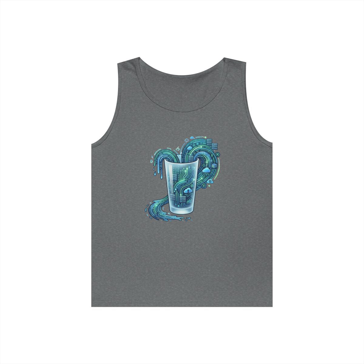 Color: Graphite Heather | Glass of Data Tank Top