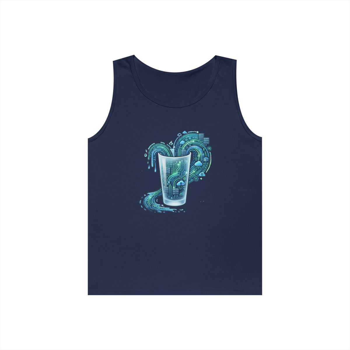 Color: Navy | Glass of Data Tank Top