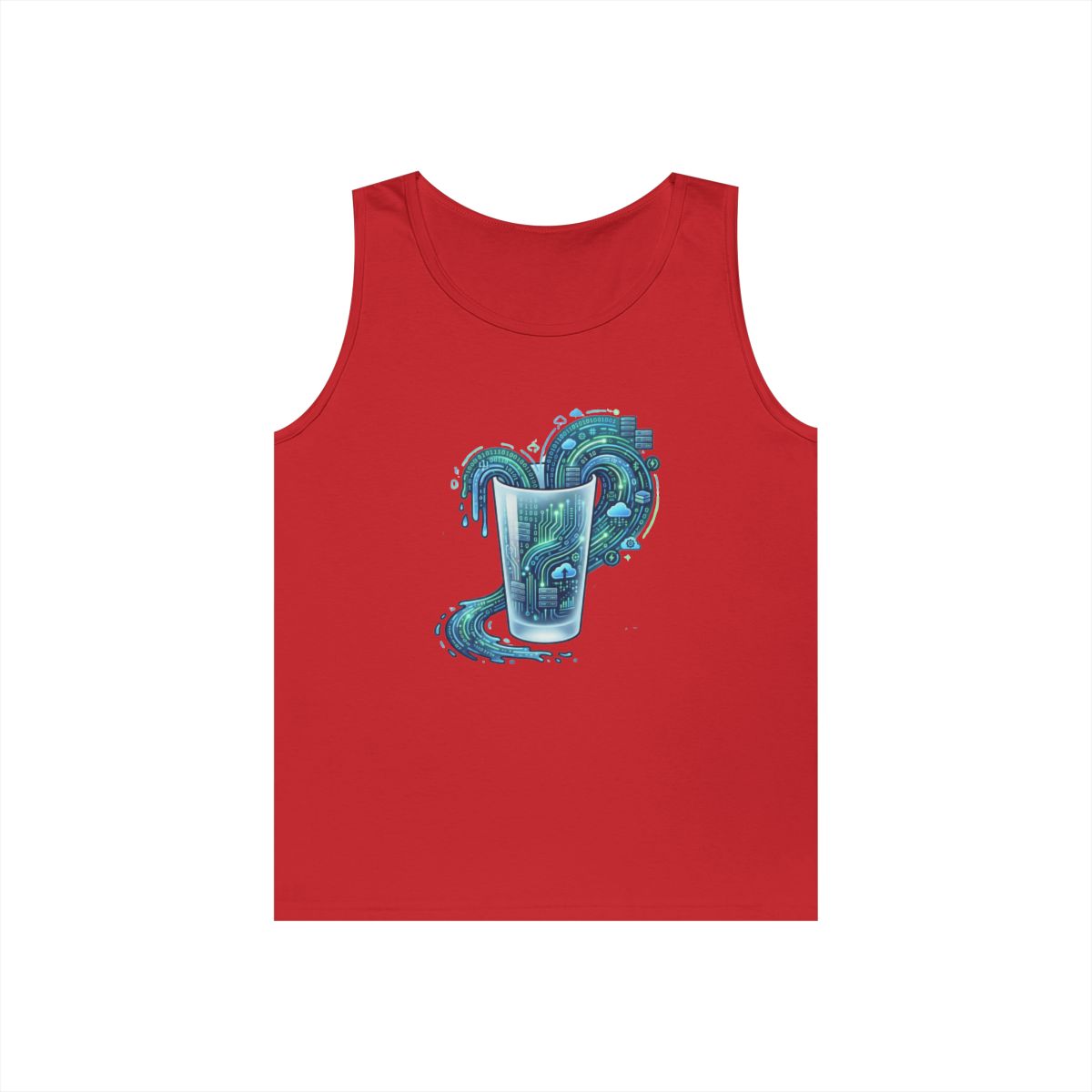Color: Red | Glass of Data Tank Top