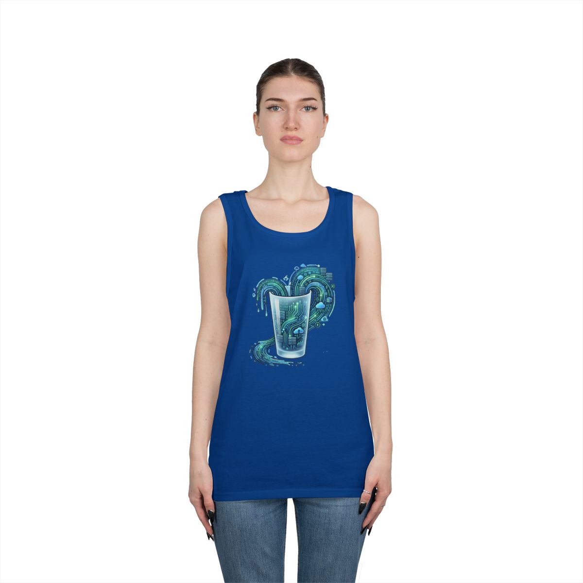 Color: Royal | Glass of Data Tank Top