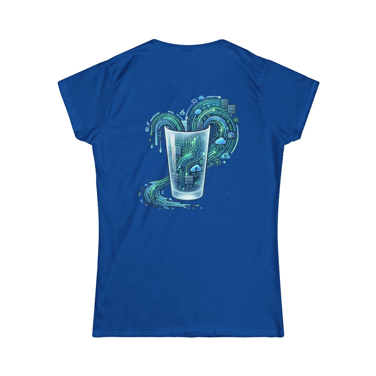 Color: Royal | Glass of Data Women's Tee