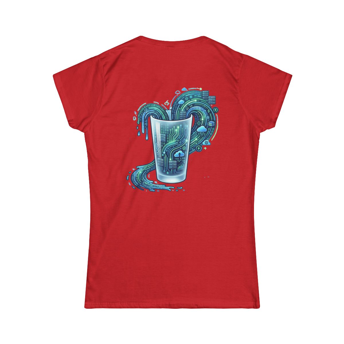 Color: Red | Glass of Data Women's Tee