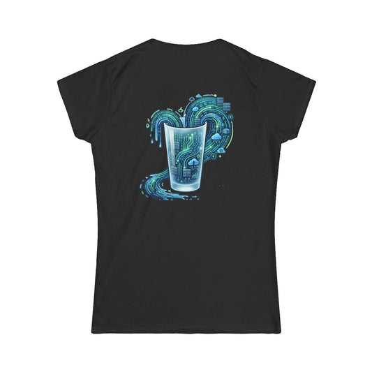 Color: Black | Glass of Data Women's Tee