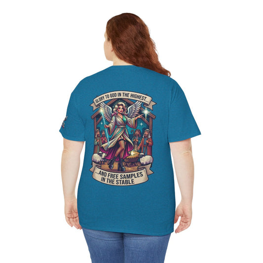 Color: Antique Sapphire | Glory to God Samples In The Stable Premium Graphic Tee