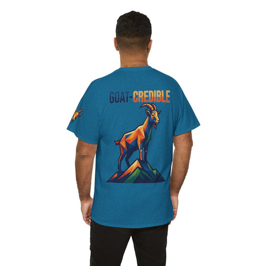 Color: Antique Sapphire | Goat Credible Premium Graphic Tee