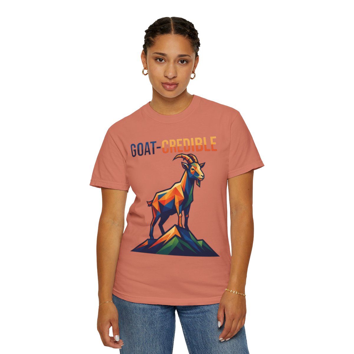 Color: Terracotta | Goat Credible Unisex Garment-Dyed Tee