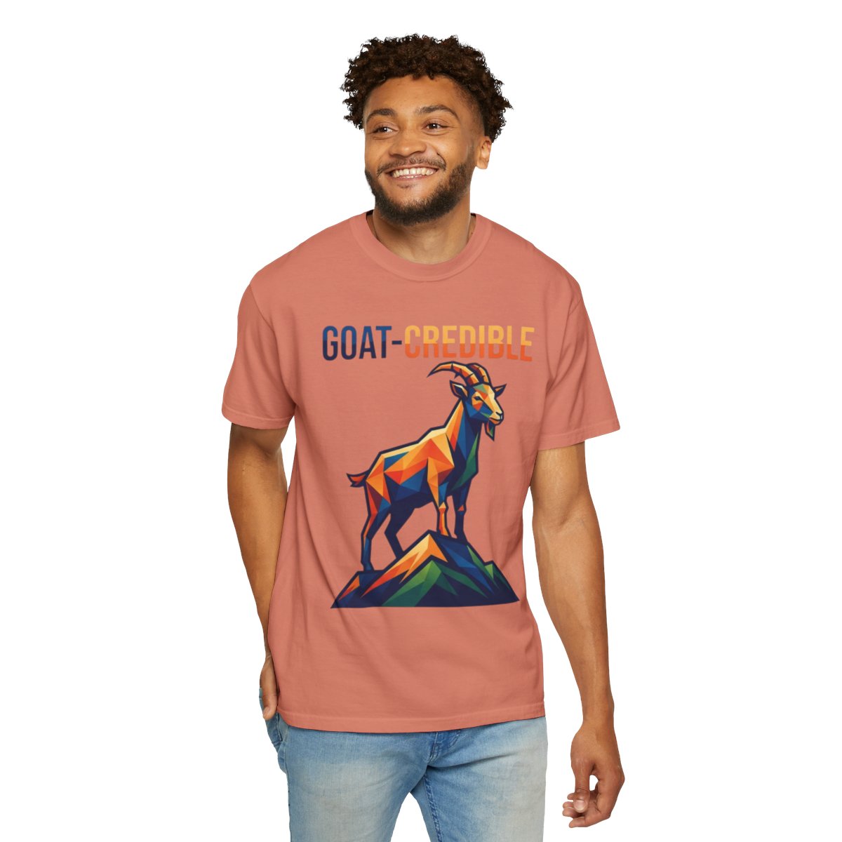 Color: Terracotta | Goat Credible Unisex Garment-Dyed Tee