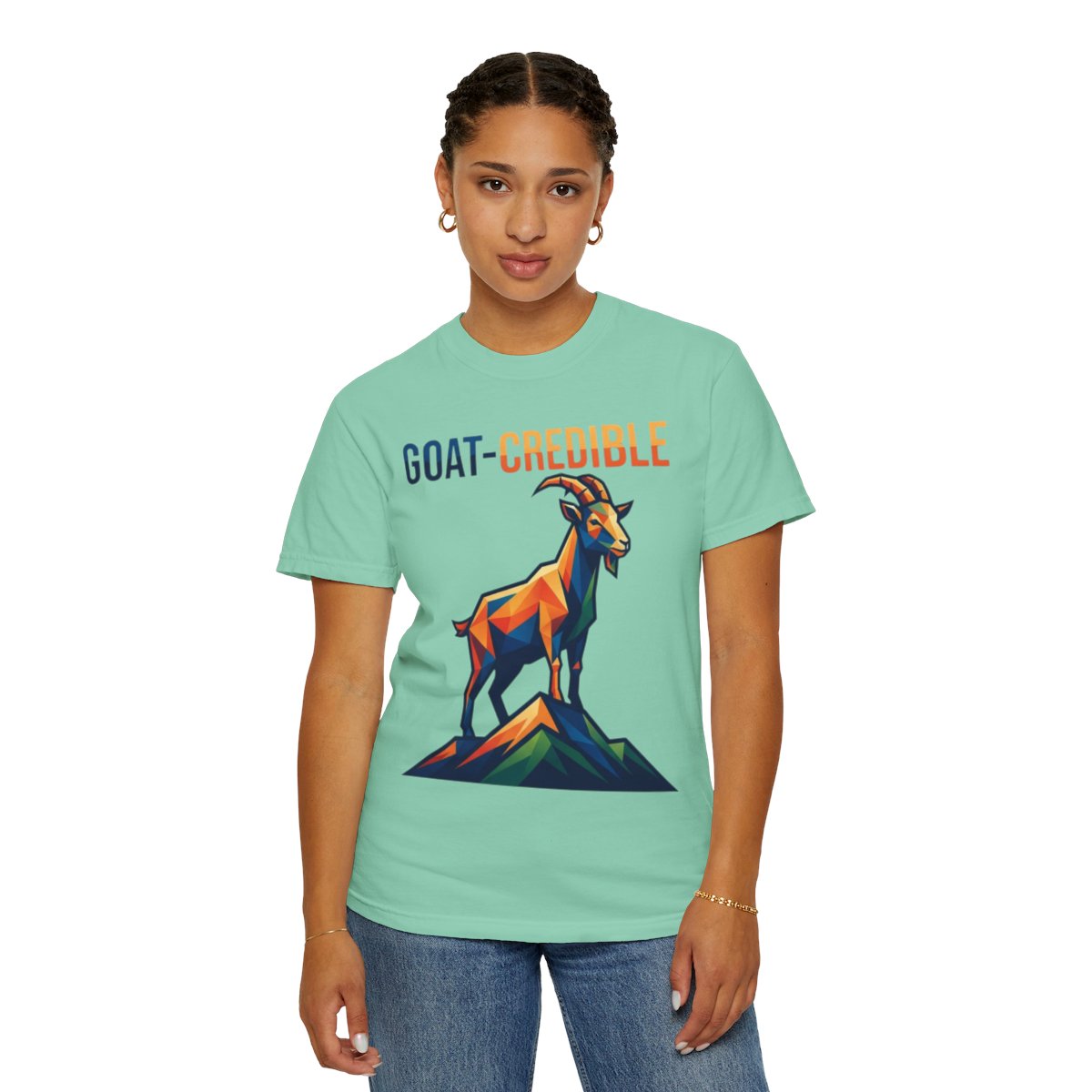 Color: Island Reef | Goat Credible Unisex Garment-Dyed Tee