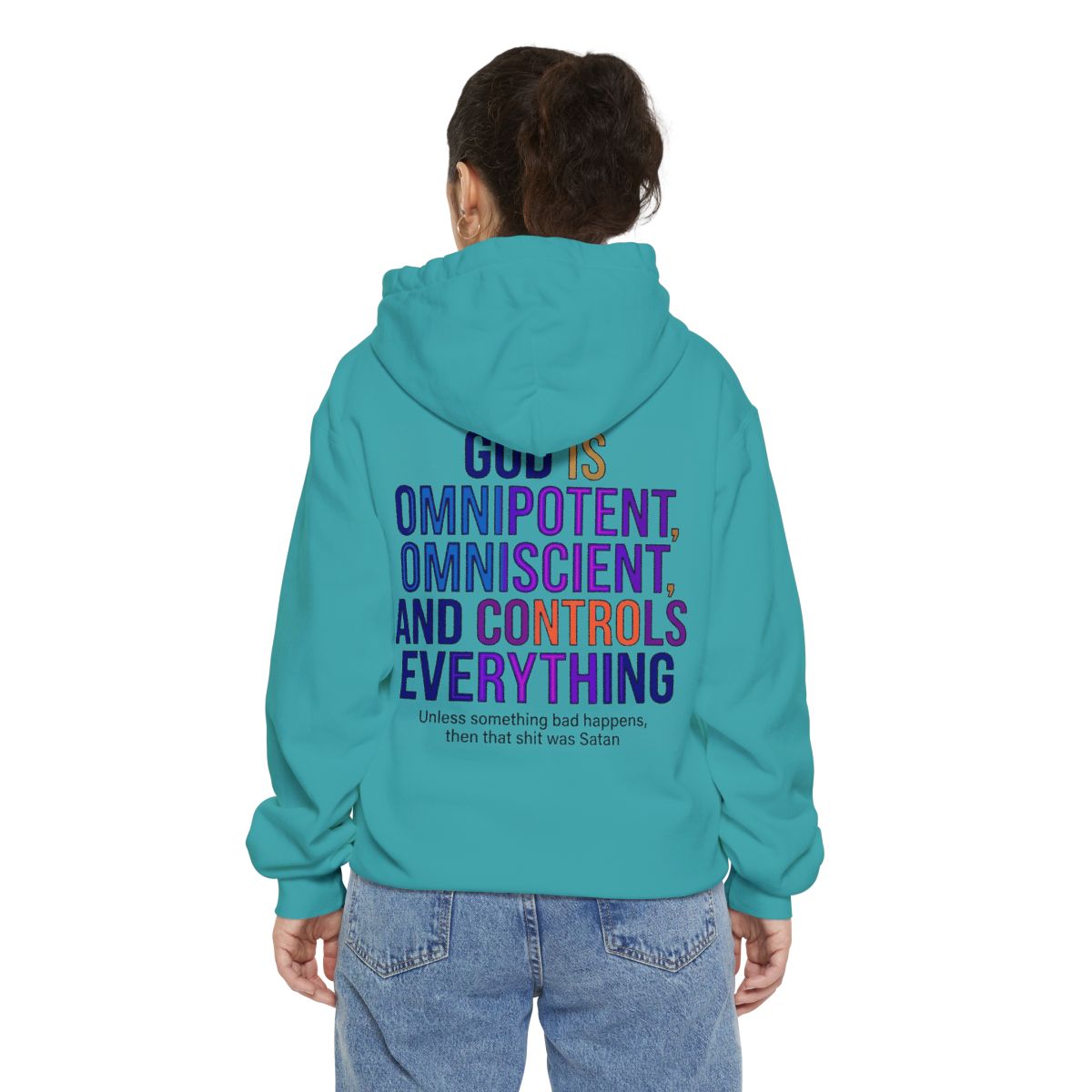 Color: Seafoam | God Controls Everything Garment-Dyed Hoodie