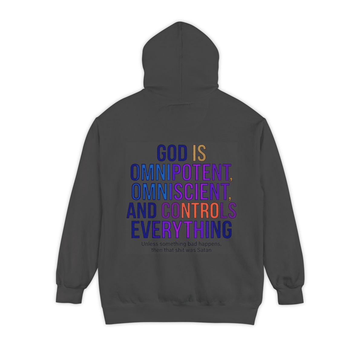 Color: Pepper | God Controls Everything Garment-Dyed Hoodie
