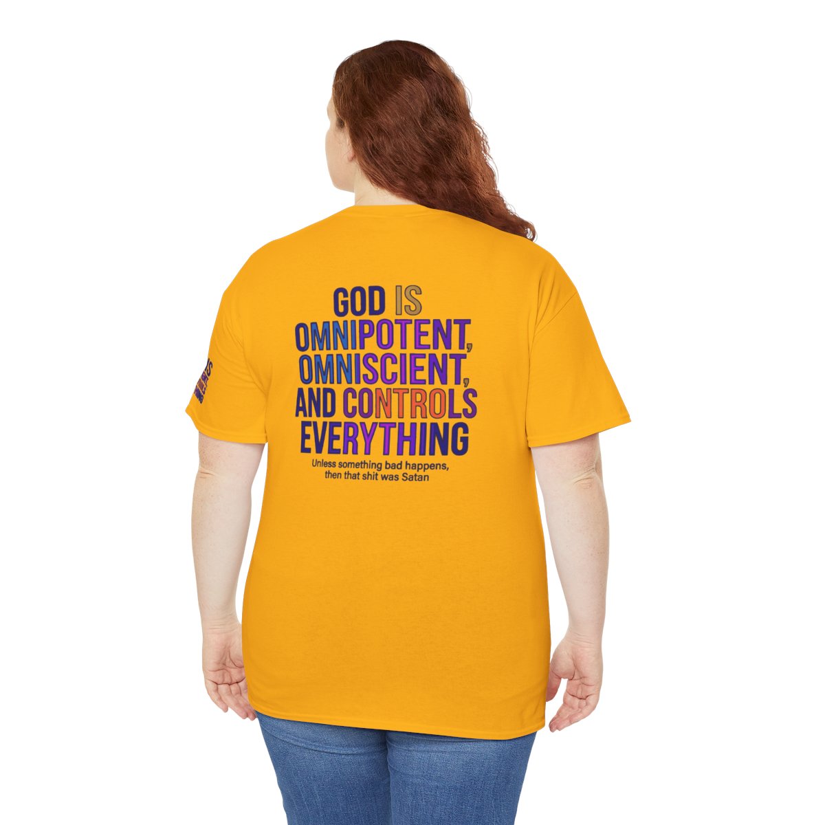 Color: Gold | God Controls Everything Premium Graphic Tee