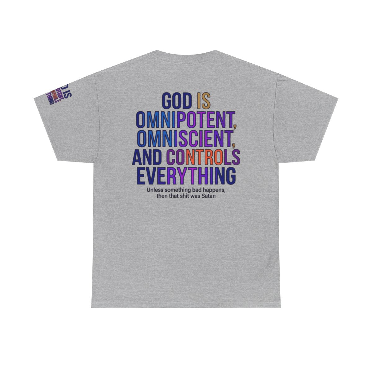 Color: Sport Grey | God Controls Everything Premium Graphic Tee