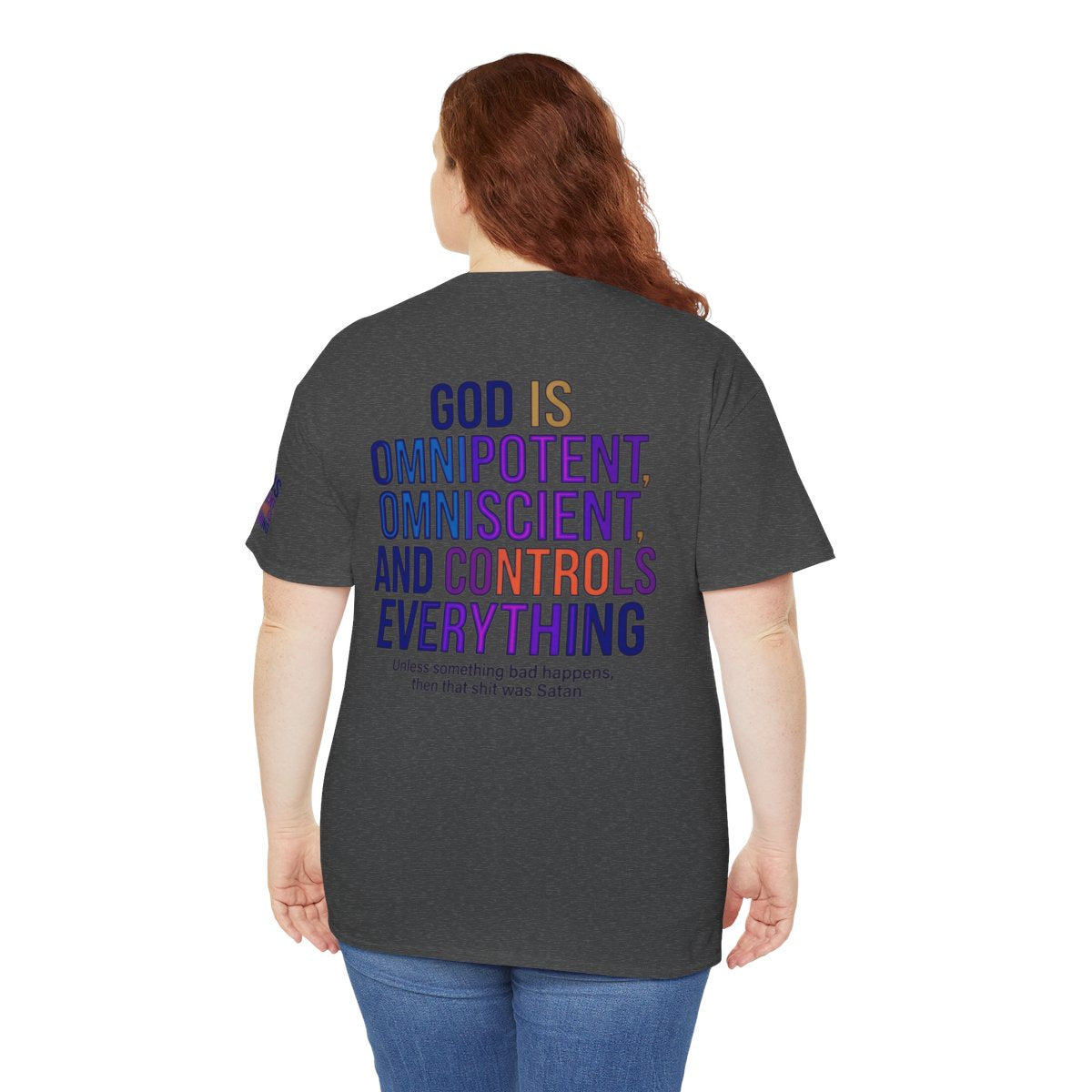 Color: Dark Heather | God Controls Everything Premium Graphic Tee