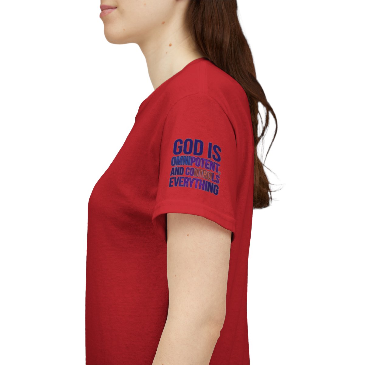 Color: Red | God Controls Everything Premium Graphic Tee