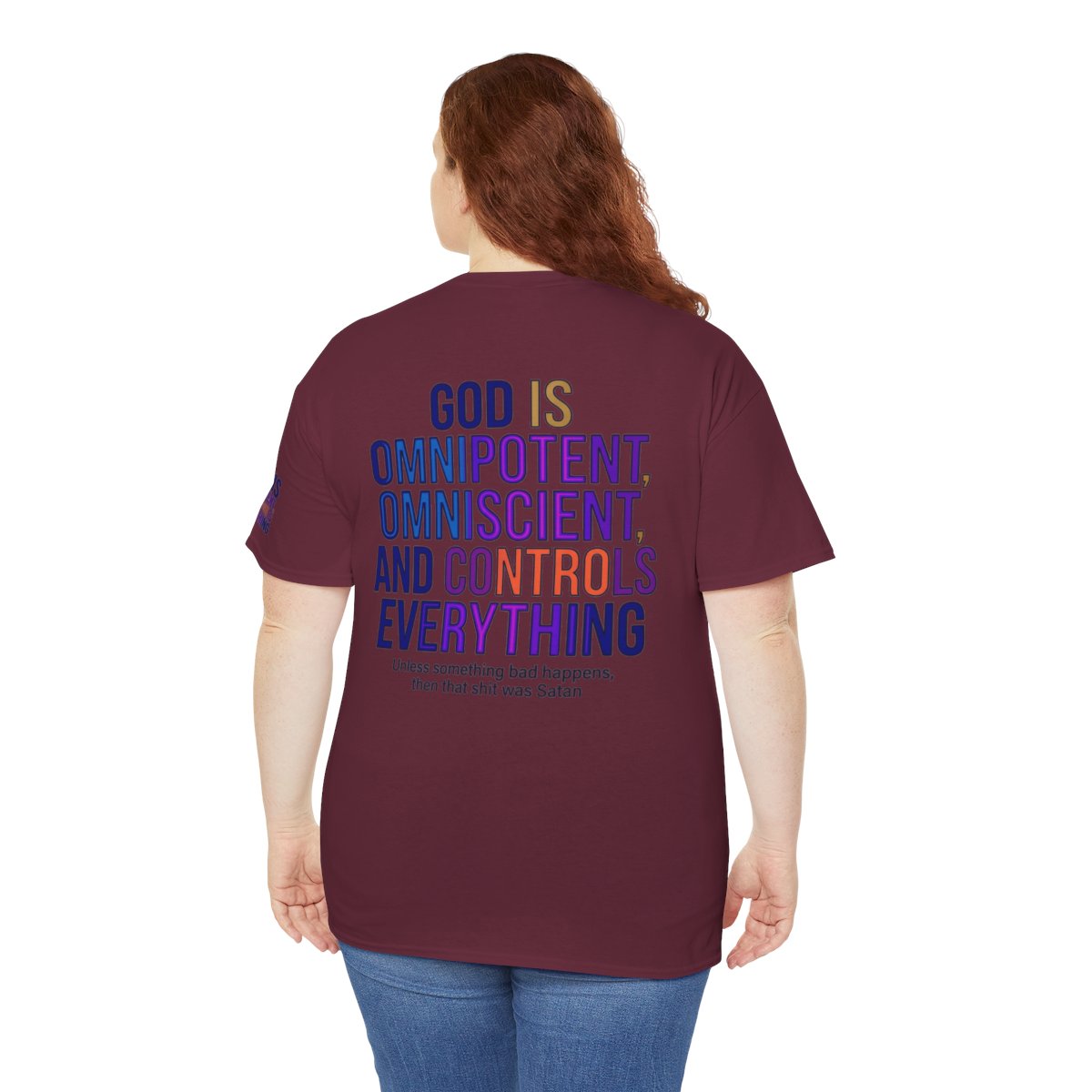 Color: Maroon | God Controls Everything Premium Graphic Tee