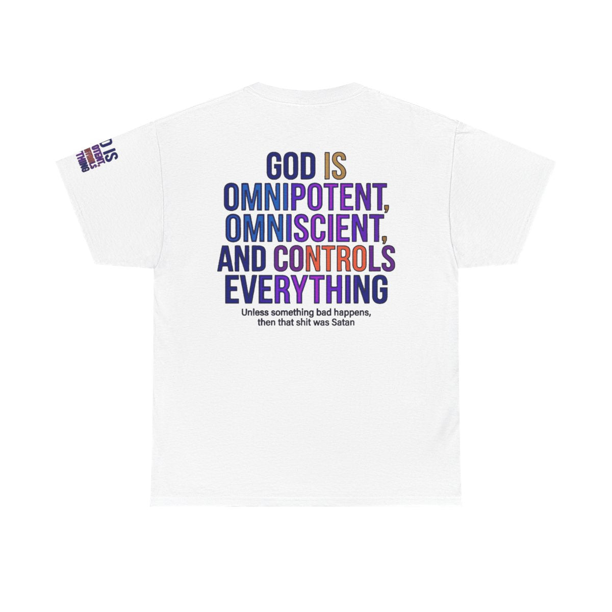 Color: White | God Controls Everything Premium Graphic Tee