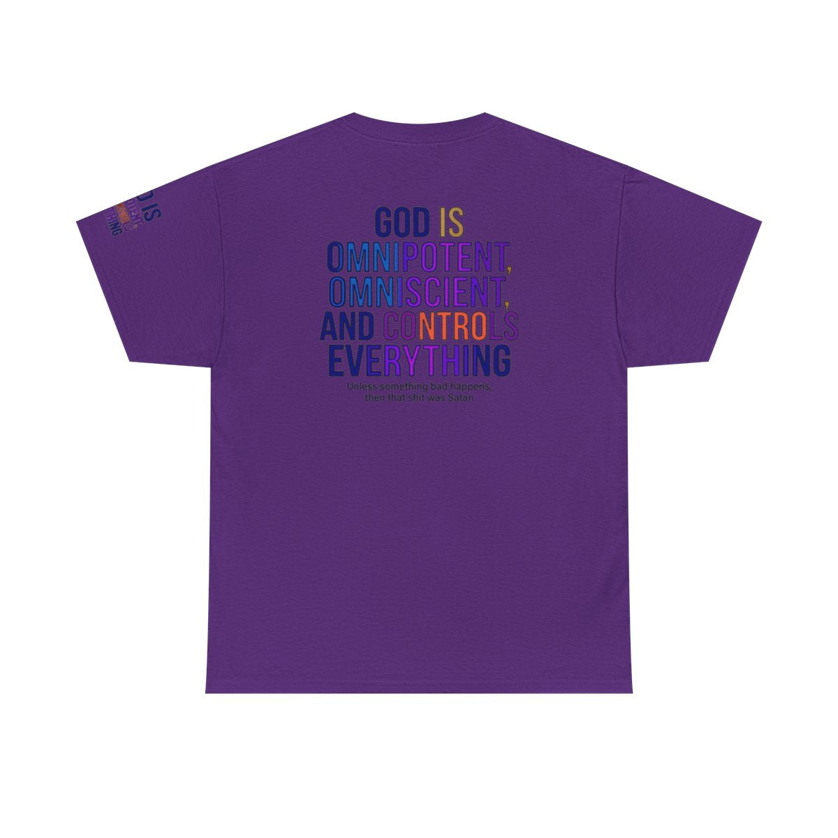 Color: Purple | God Controls Everything Premium Graphic Tee