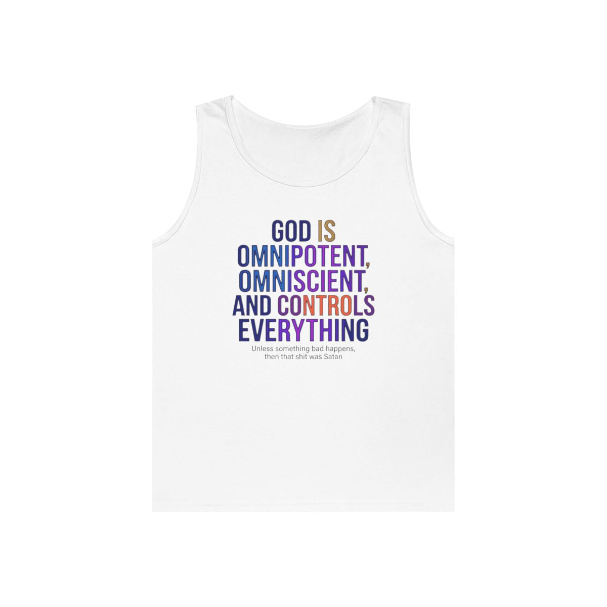 Color: White | God Controls Everything Tank Top