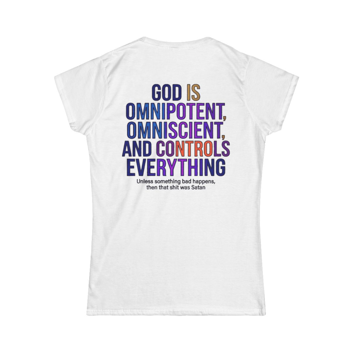 Color: White | God Controls Everything Women's Tee