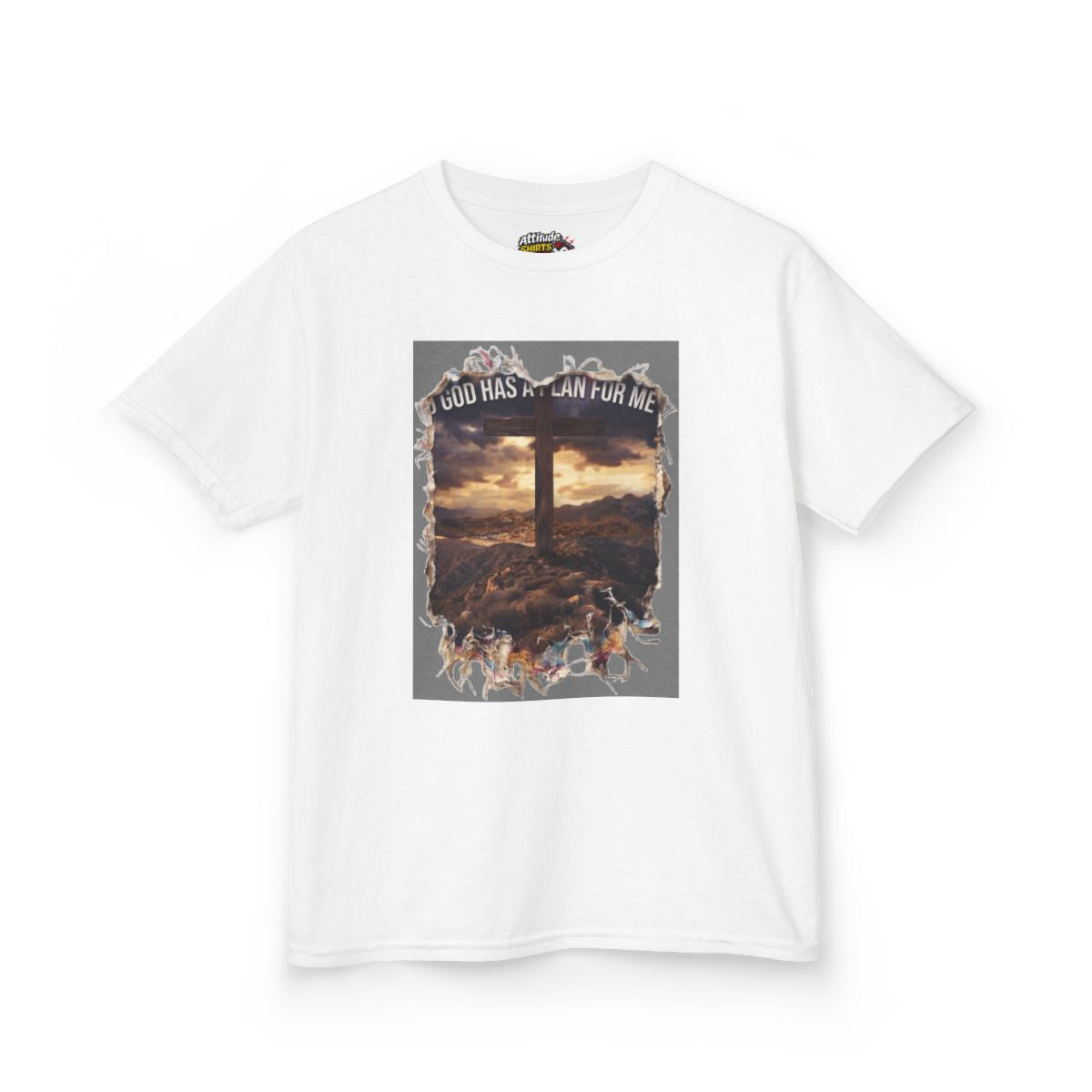 Color: White | God Has A Plan For Me Kids Tee