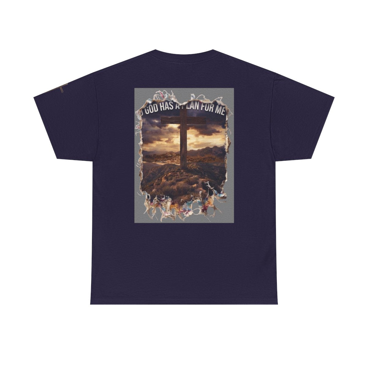 Color: Blackberry | God Has A Plan For Me Premium Graphic Tee