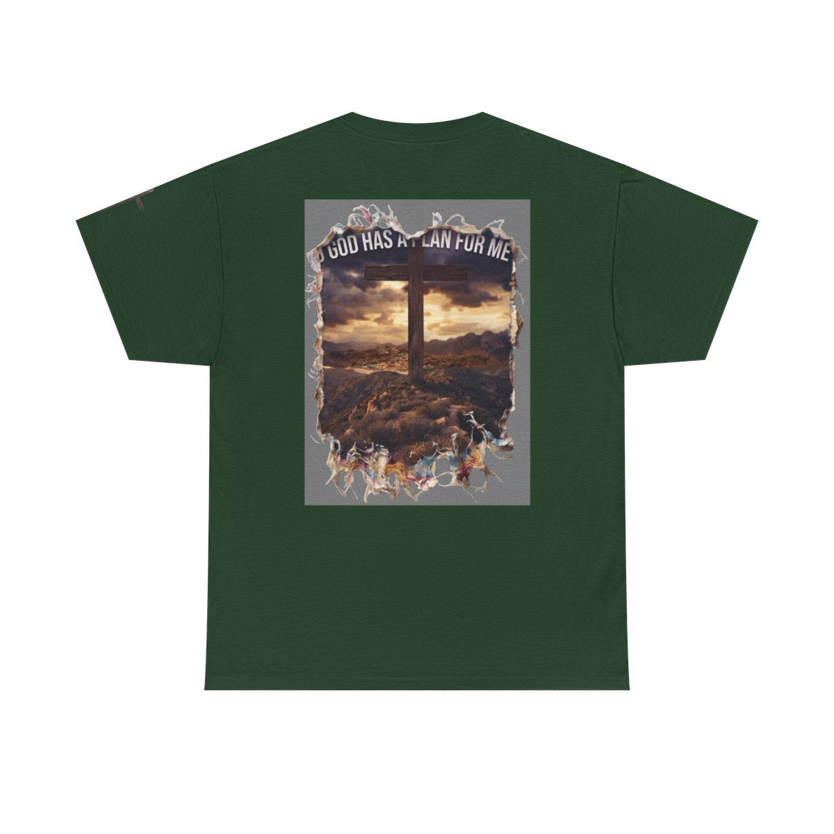 Color: Forest Green | God Has A Plan For Me Premium Graphic Tee