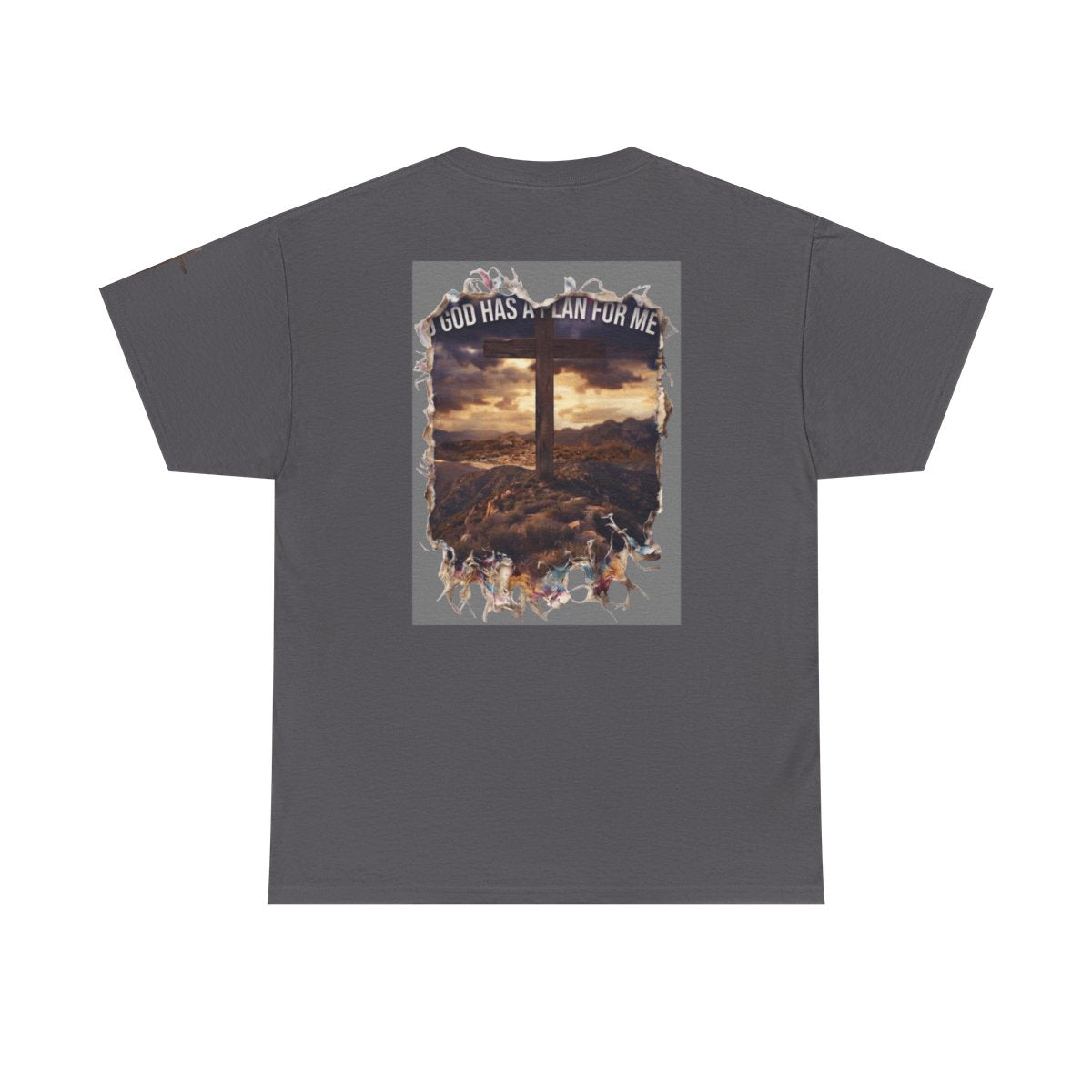 Color: Charcoal | God Has A Plan For Me Premium Graphic Tee