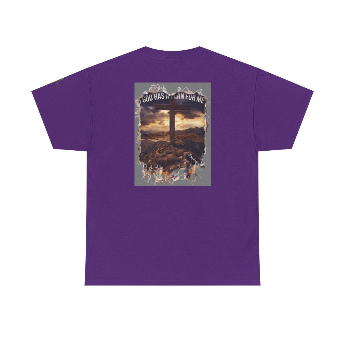 Color: Purple | God Has A Plan For Me Premium Graphic Tee
