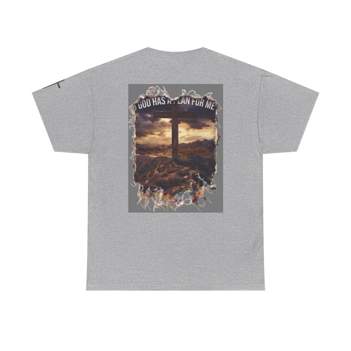 Color: Sport Grey | God Has A Plan For Me Premium Graphic Tee