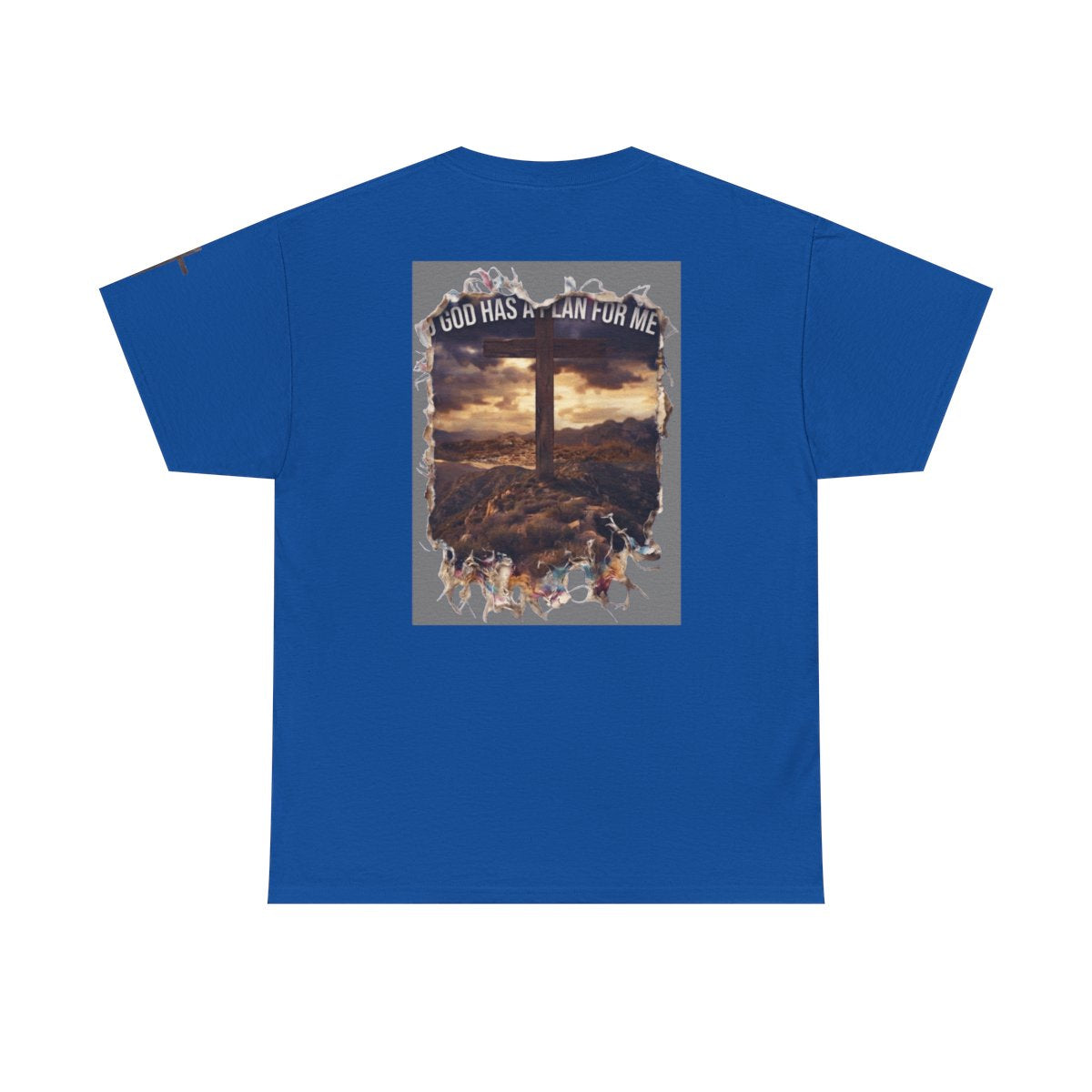 Color: Royal | God Has A Plan For Me Premium Graphic Tee