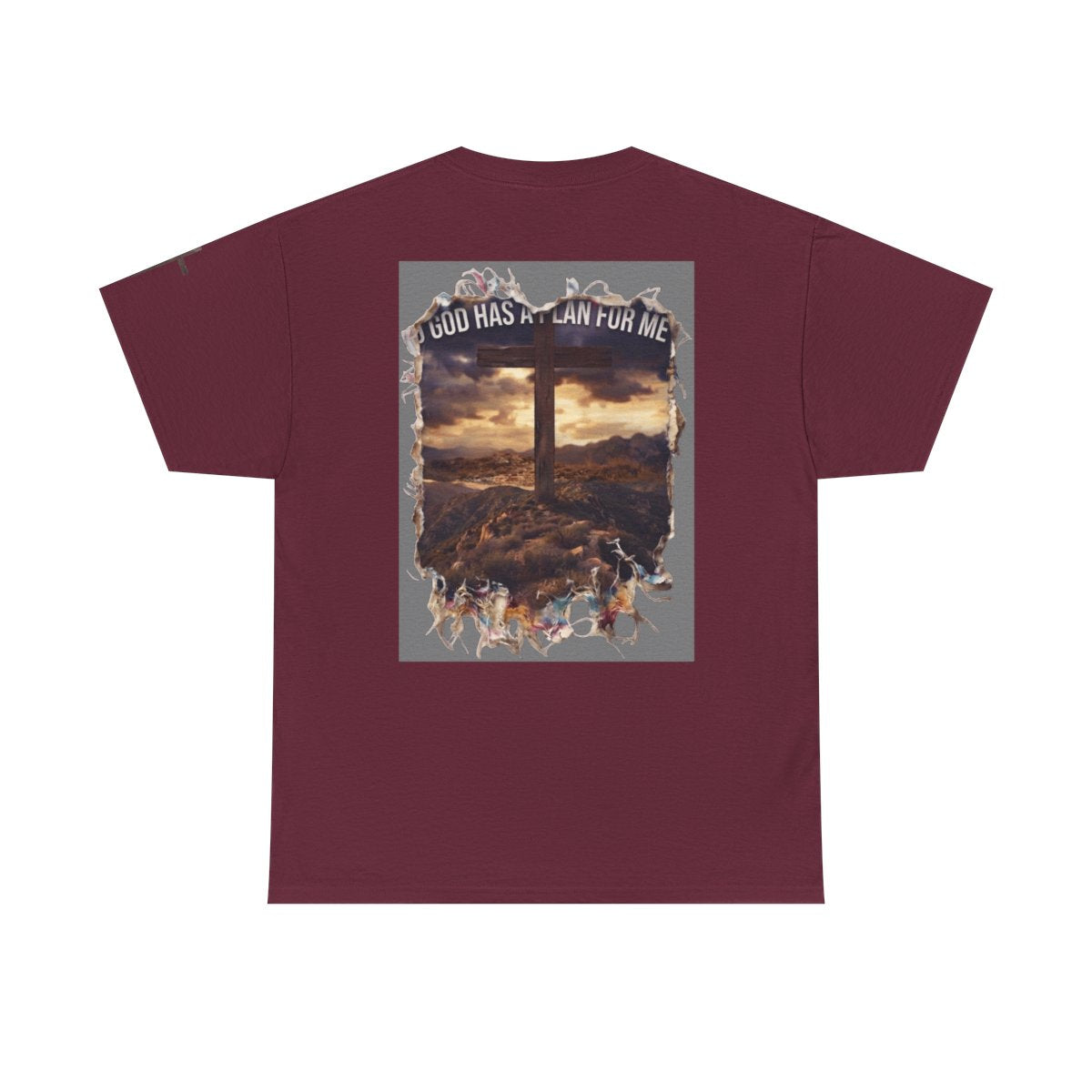 Color: Maroon | God Has A Plan For Me Premium Graphic Tee