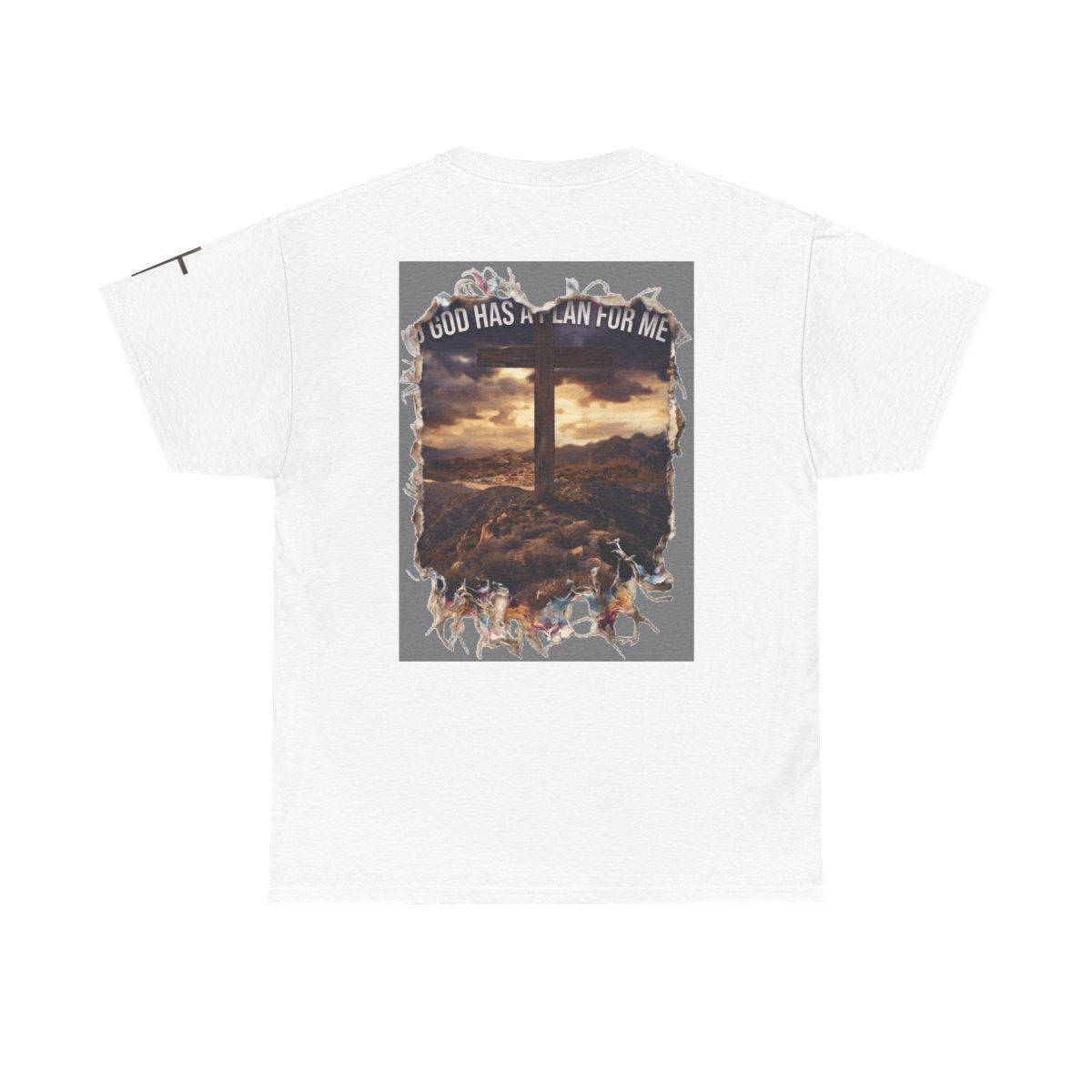 Color: White | God Has A Plan For Me Premium Graphic Tee