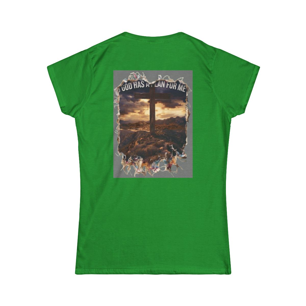 Color: Irish Green | God Has A Plan For Me Women's Tee