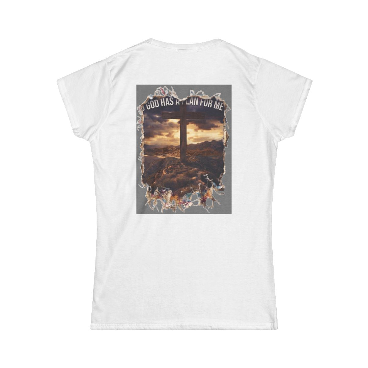 Color: White | God Has A Plan For Me Women's Tee