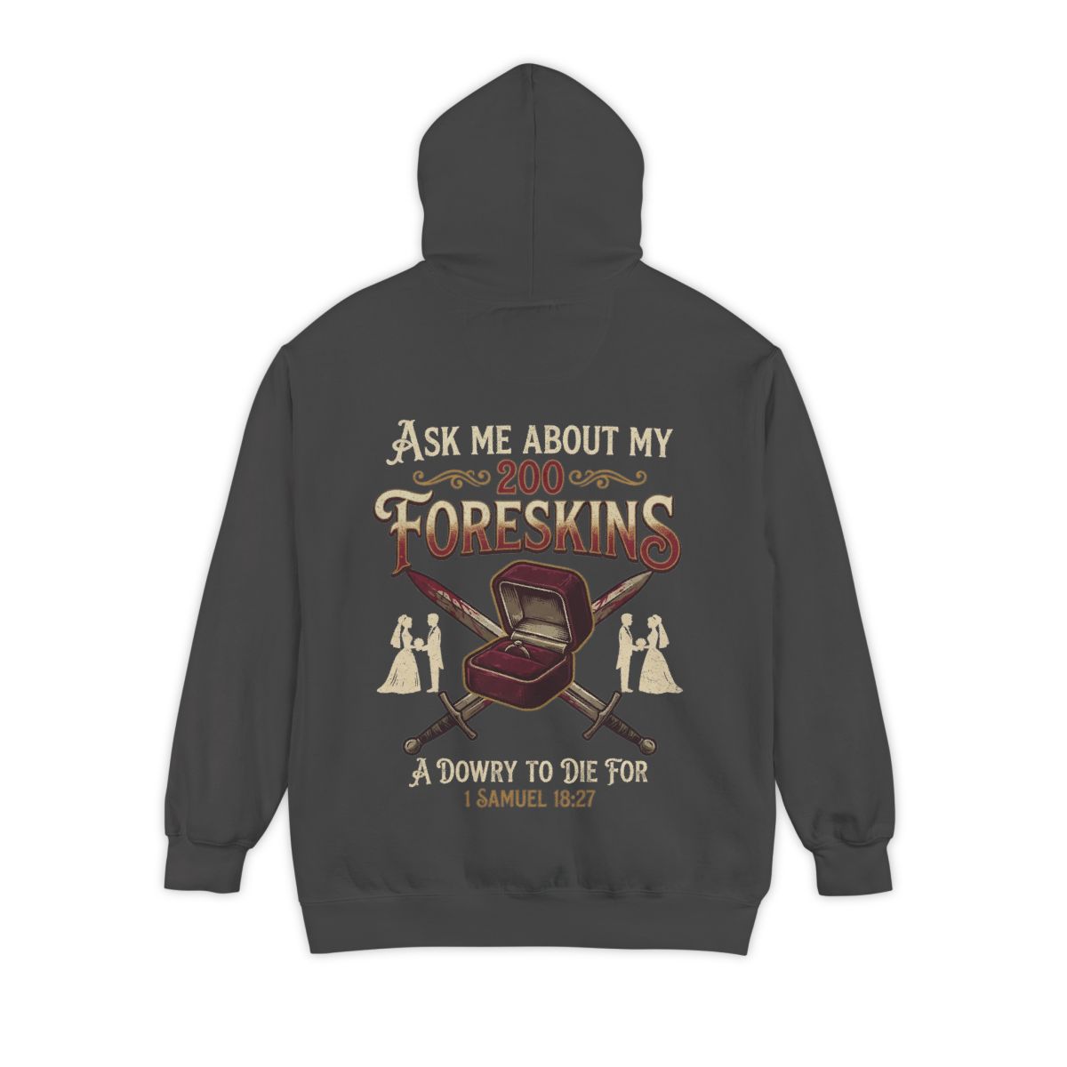 Color: Pepper | Good Book Series 200 Foreskins Garment-Dyed Hoodie