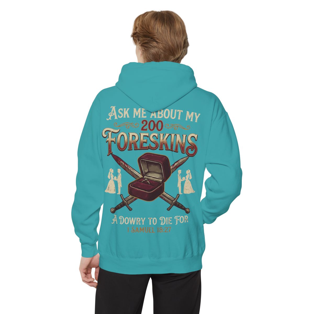 Color: Seafoam | Good Book Series 200 Foreskins Garment-Dyed Hoodie