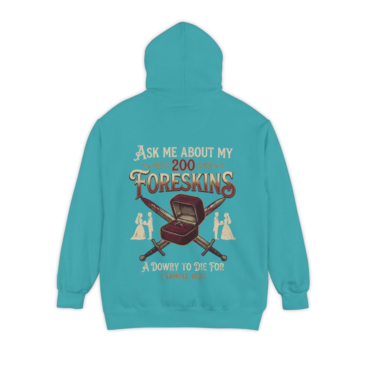 Color: Seafoam | Good Book Series 200 Foreskins Garment-Dyed Hoodie