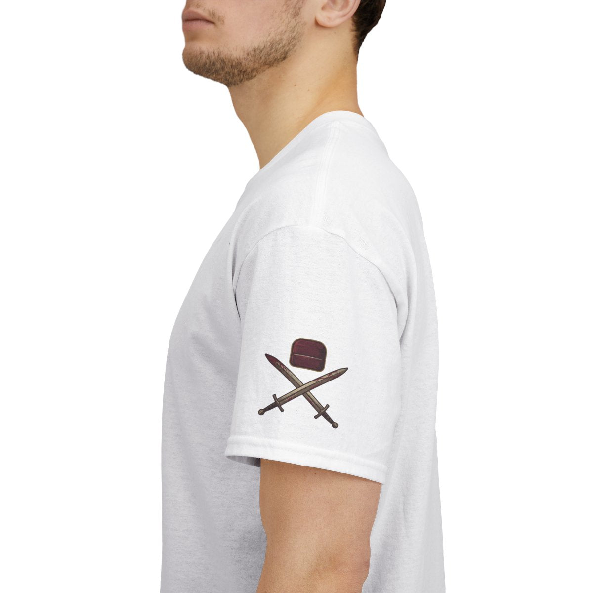 Color: White | Good Book Series 200 Foreskins Premium Graphic Tee