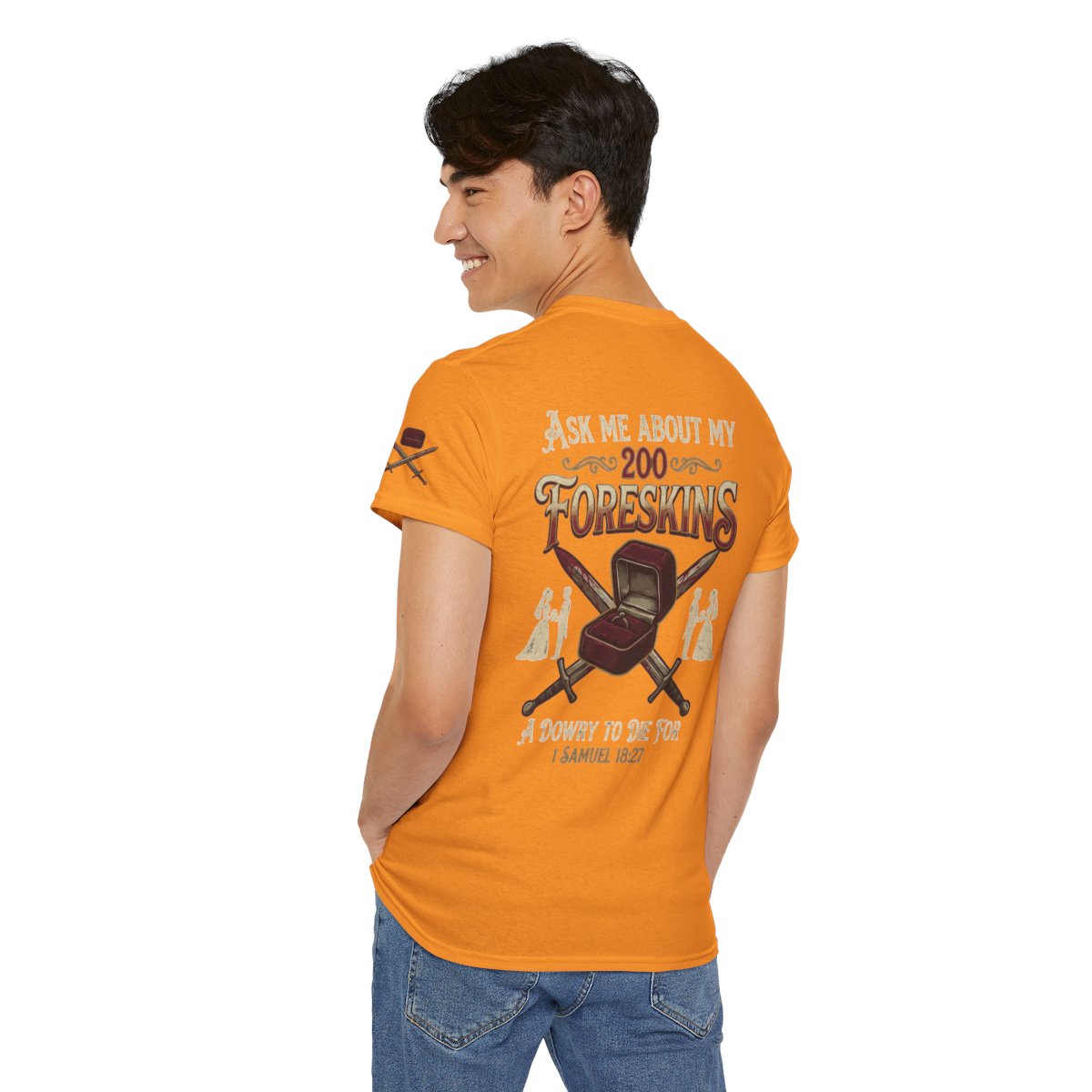 Color: Tennessee Orange | Good Book Series 200 Foreskins Premium Graphic Tee