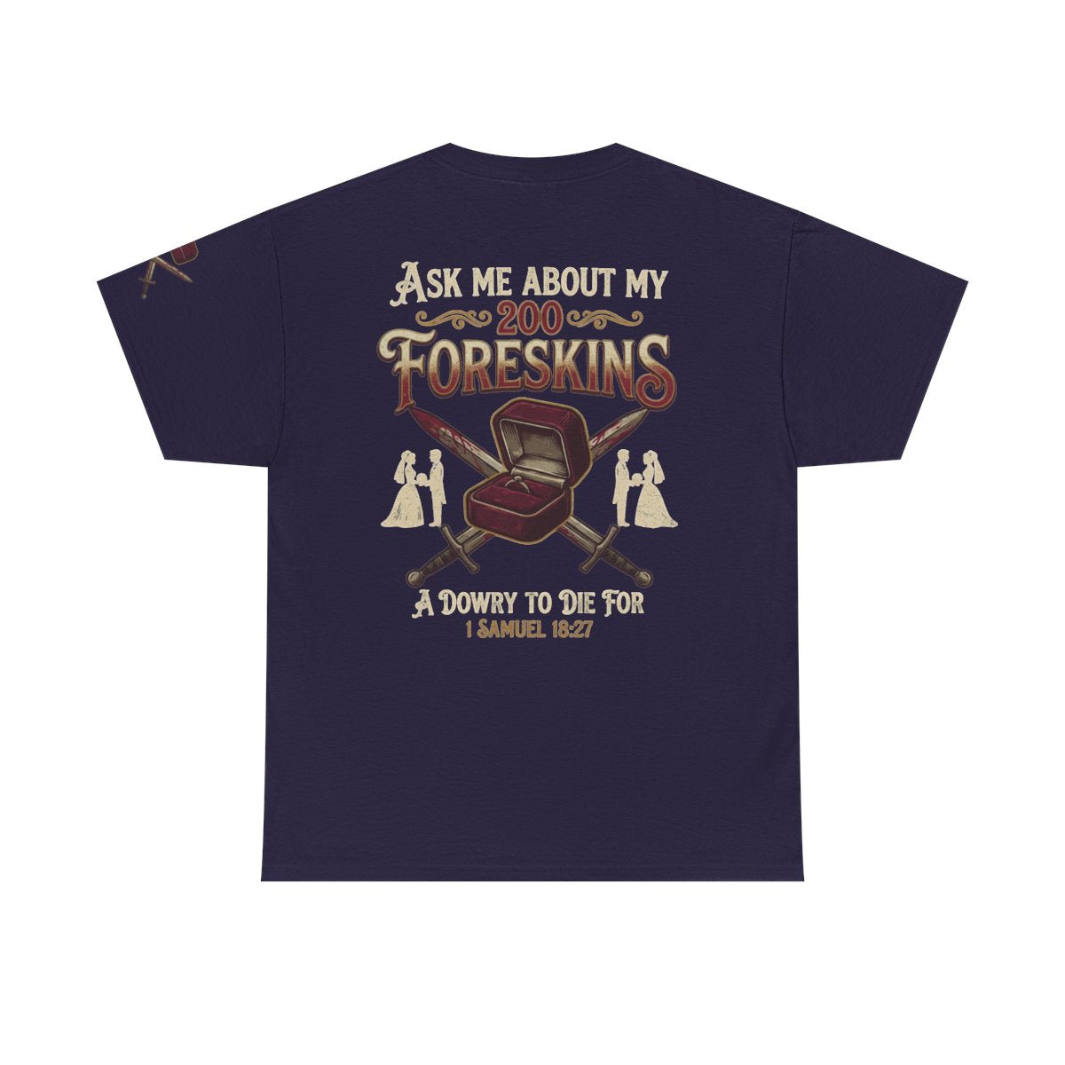 Color: Blackberry | Good Book Series 200 Foreskins Premium Graphic Tee