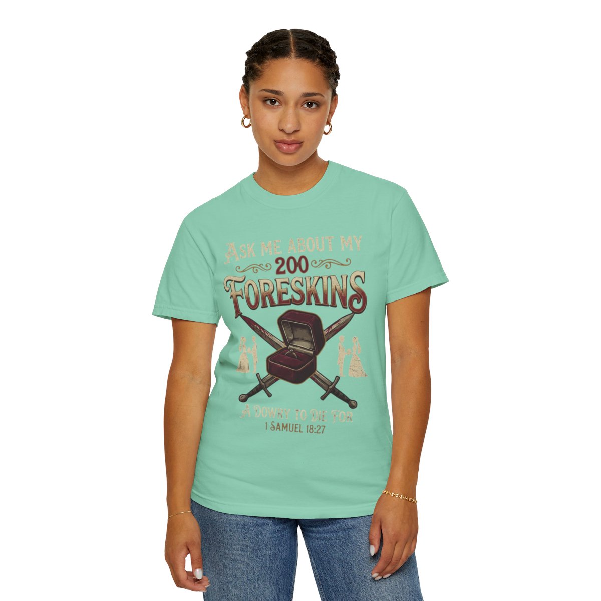 Color: Island Reef | Good Book Series 200 Foreskins Unisex Garment-Dyed Tee