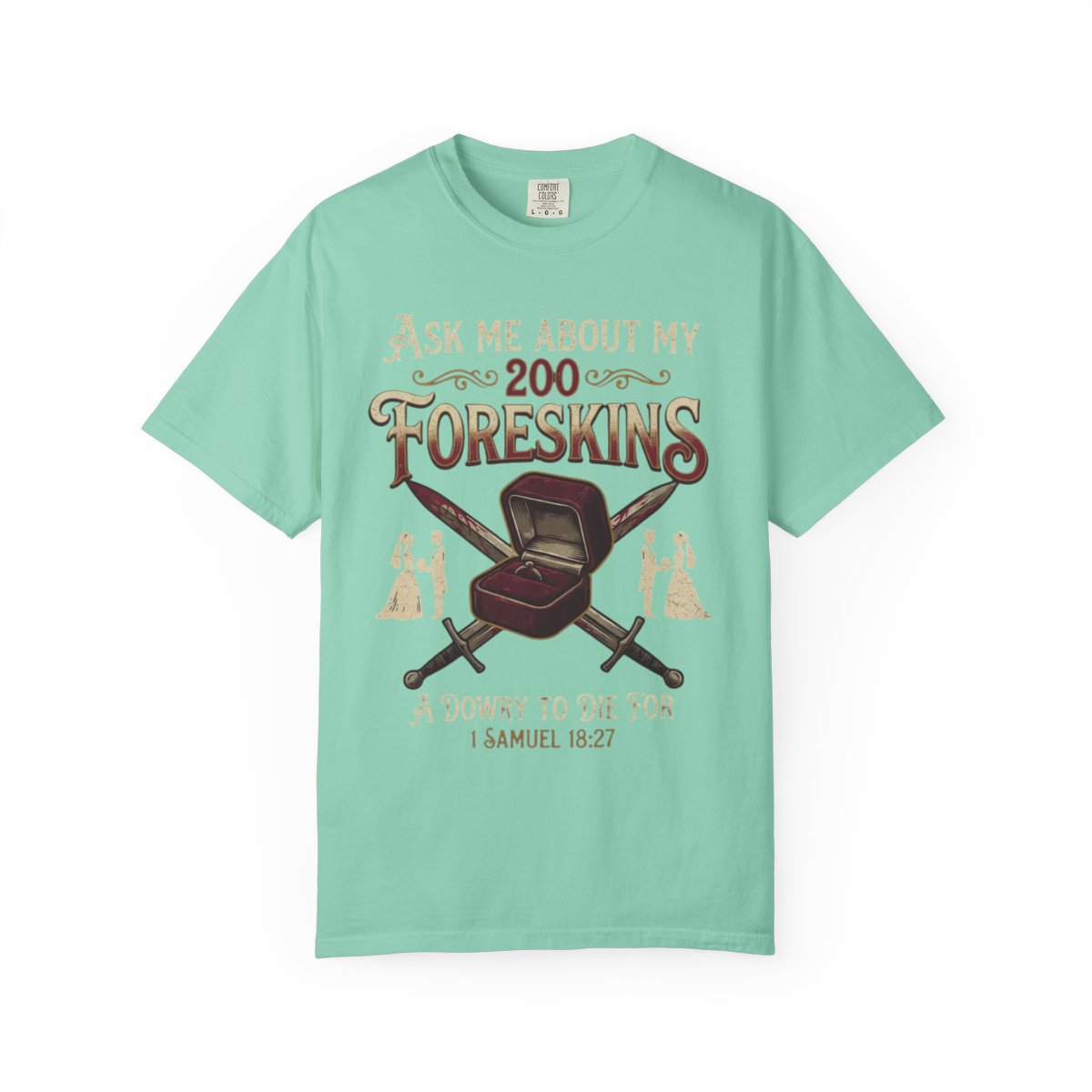 Color: Island Reef | Good Book Series 200 Foreskins Unisex Garment-Dyed Tee
