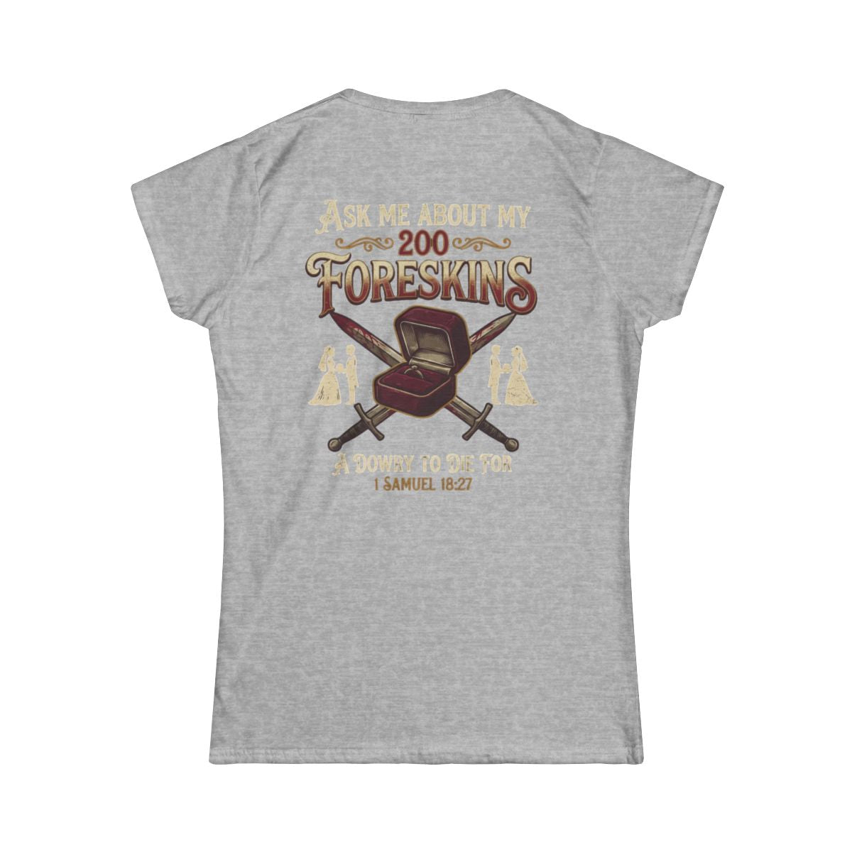 Color: Sport Grey | Good Book Series 200 Foreskins Women's Tee