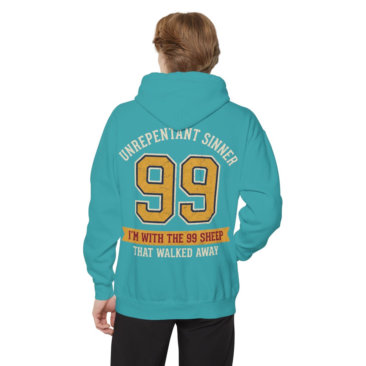 Color: Seafoam | Good Book Series 99 Unrepentant Sinner Garment-Dyed Hoodie