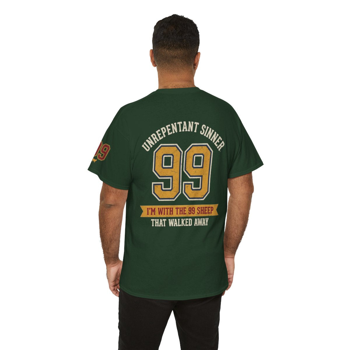 Color: Forest Green | Good Book Series 99 Unrepentant Sinner Premium Graphic Tee