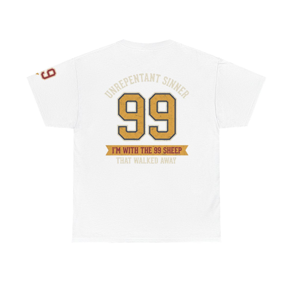 Color: White | Good Book Series 99 Unrepentant Sinner Premium Graphic Tee
