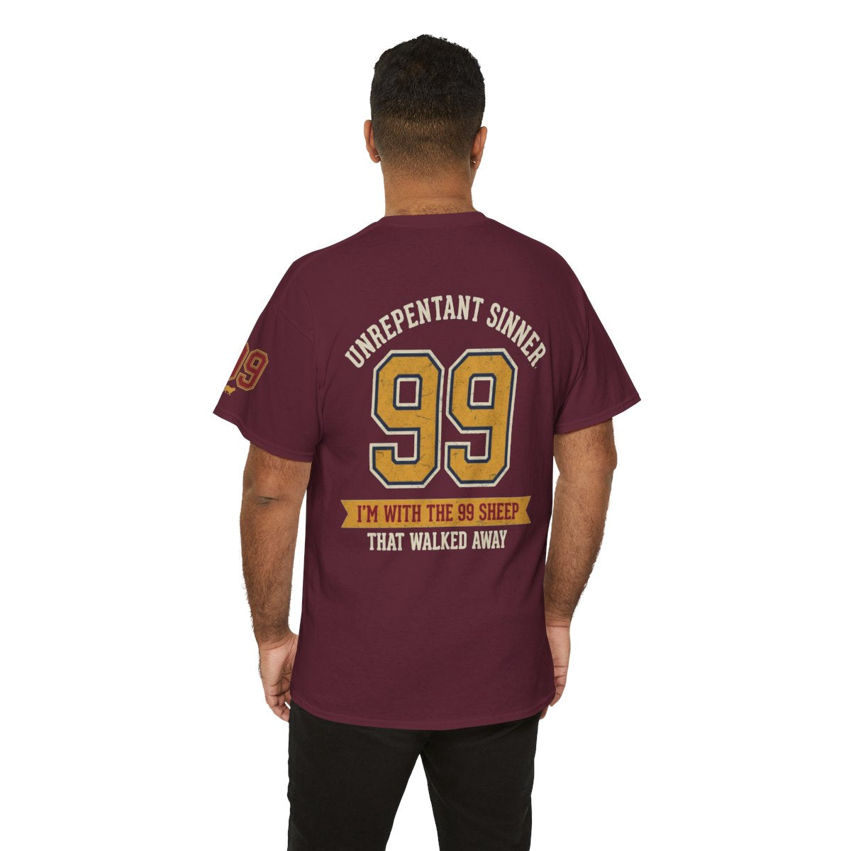 Color: Maroon | Good Book Series 99 Unrepentant Sinner Premium Graphic Tee